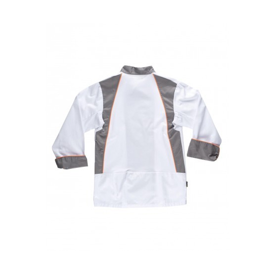 CHAQUETA COCINERO CUELLO MAO MANGA LARGA MOD B9240 2