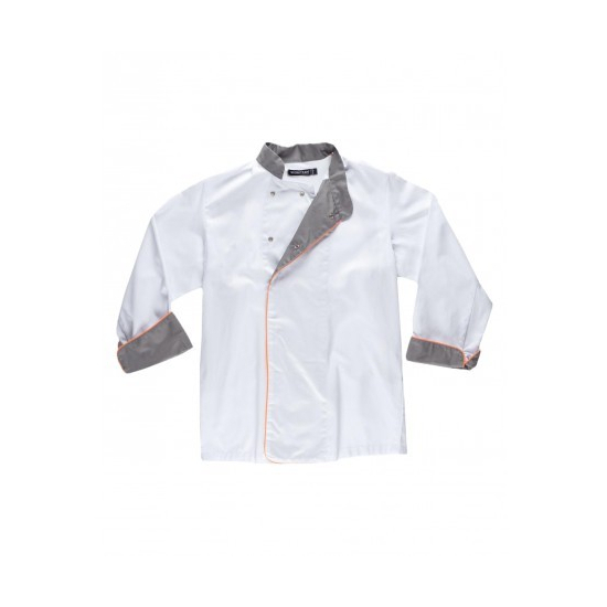 CHAQUETA COCINERO CUELLO MAO MANGA LARGA MOD B9240