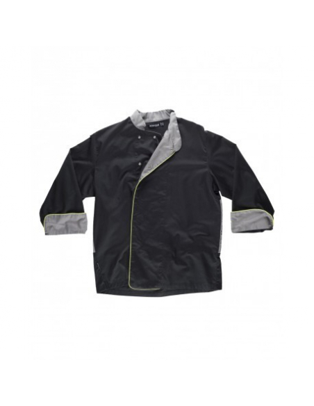 CHAQUETA COCINERO CUELLO MAO MANGA LARGA MOD B9240
