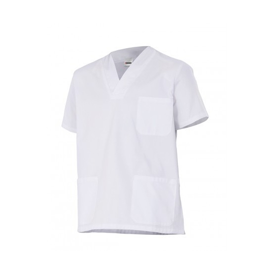 CAMISOLA PIJAMA MANGA CORTA BLANCA MOD 587