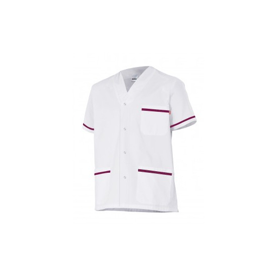 CAMISOLA PIJAMA CIERRE AUTOMÁTICOS VIVOS A CONTRASTE MOD P535201