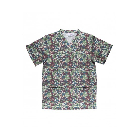 CAMISOLA PIJAMA ESTAMPADA UNISEX MOD B9806