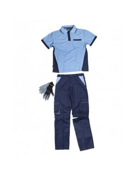 CONJUNTO LABORAL DE PANTALÓN, POLO Y GUANTES MOD WSET1465