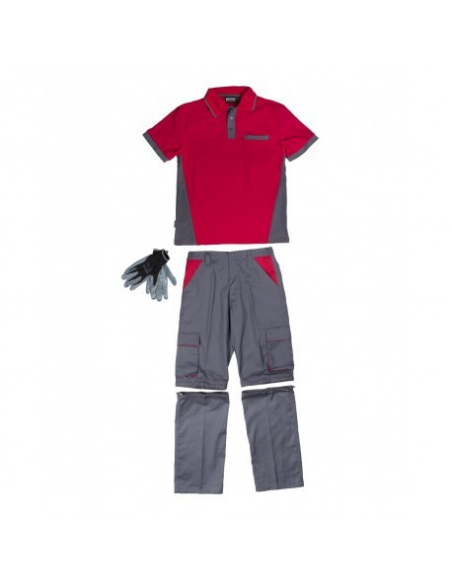 CONJUNTO LABORAL DE PANTALÓN, POLO Y GUANTES MOD WSET1465