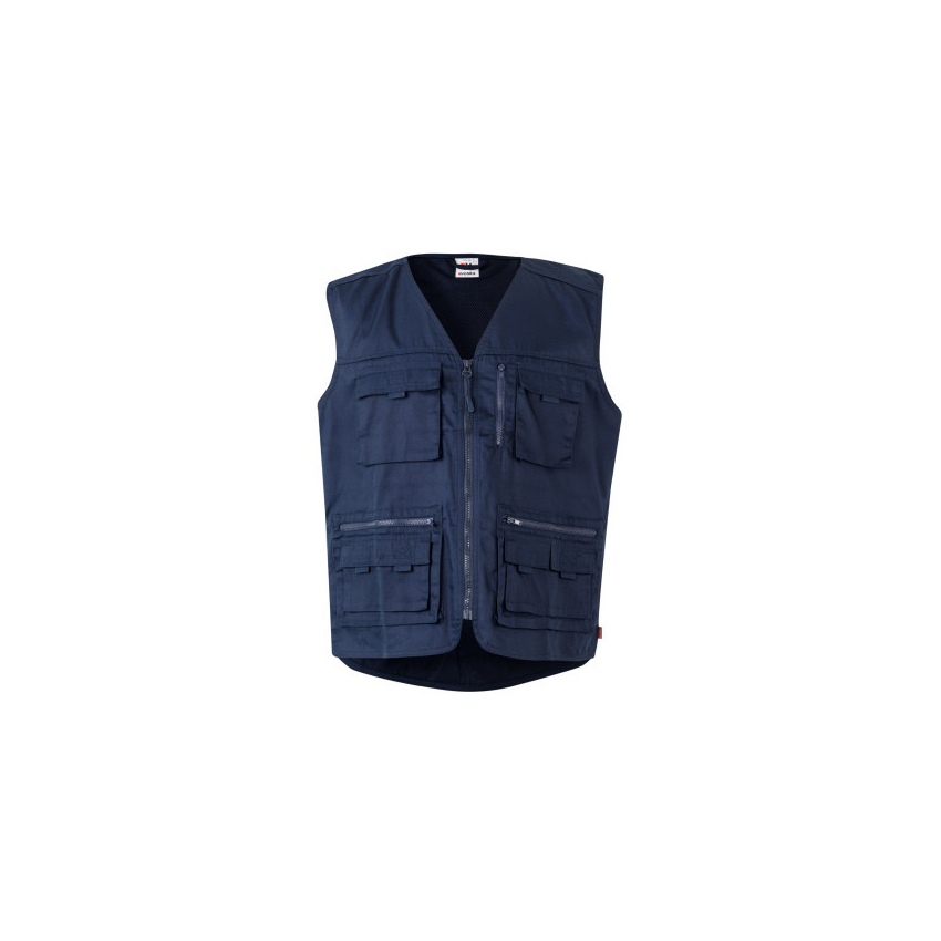 CHALECO MULTIBOLSILLOS REJILLA TRANSPIRABLE MOD SAFARI