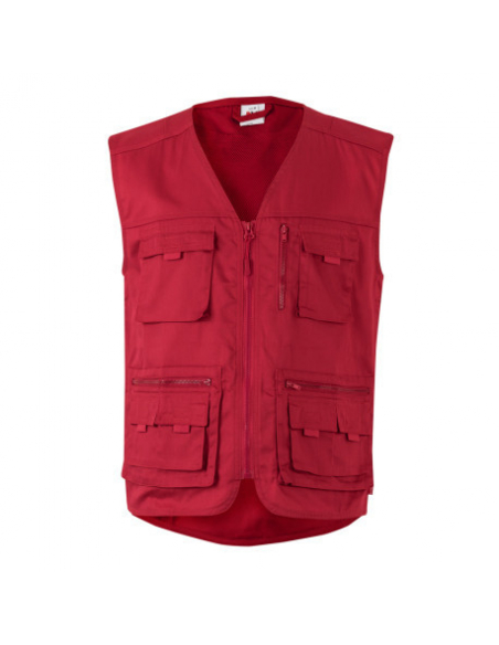 CHALECO MULTIBOLSILLOS REJILLA TRANSPIRABLE MOD SAFARI