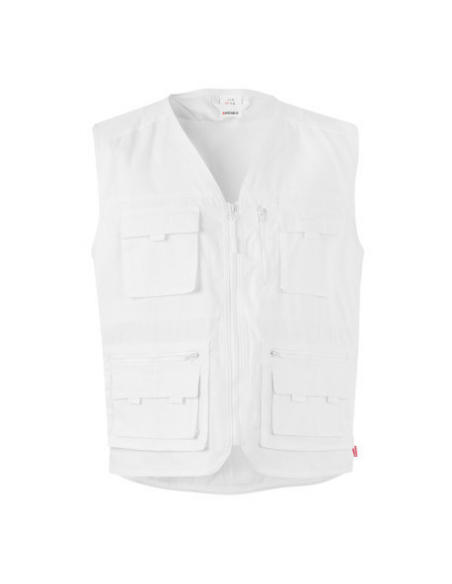 CHALECO MULTIBOLSILLOS REJILLA TRANSPIRABLE MOD SAFARI