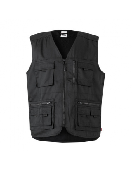 CHALECO MULTIBOLSILLOS REJILLA TRANSPIRABLE MOD SAFARI