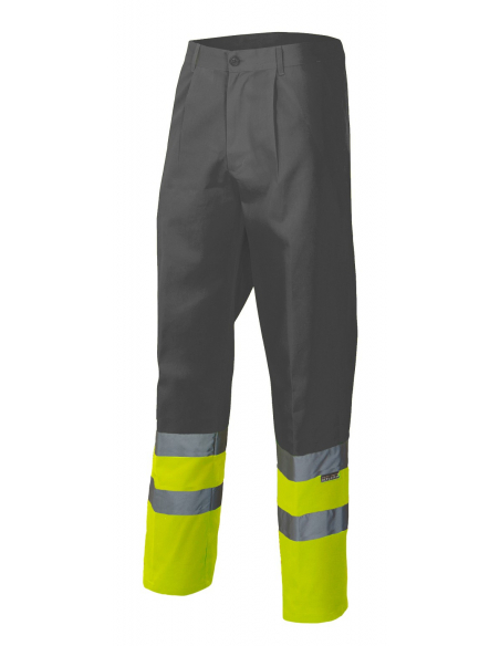 PANTALÓN ALTA VISIBILIDAD BICOLOR CON CINTAS REFLECTANTES MOD 158
