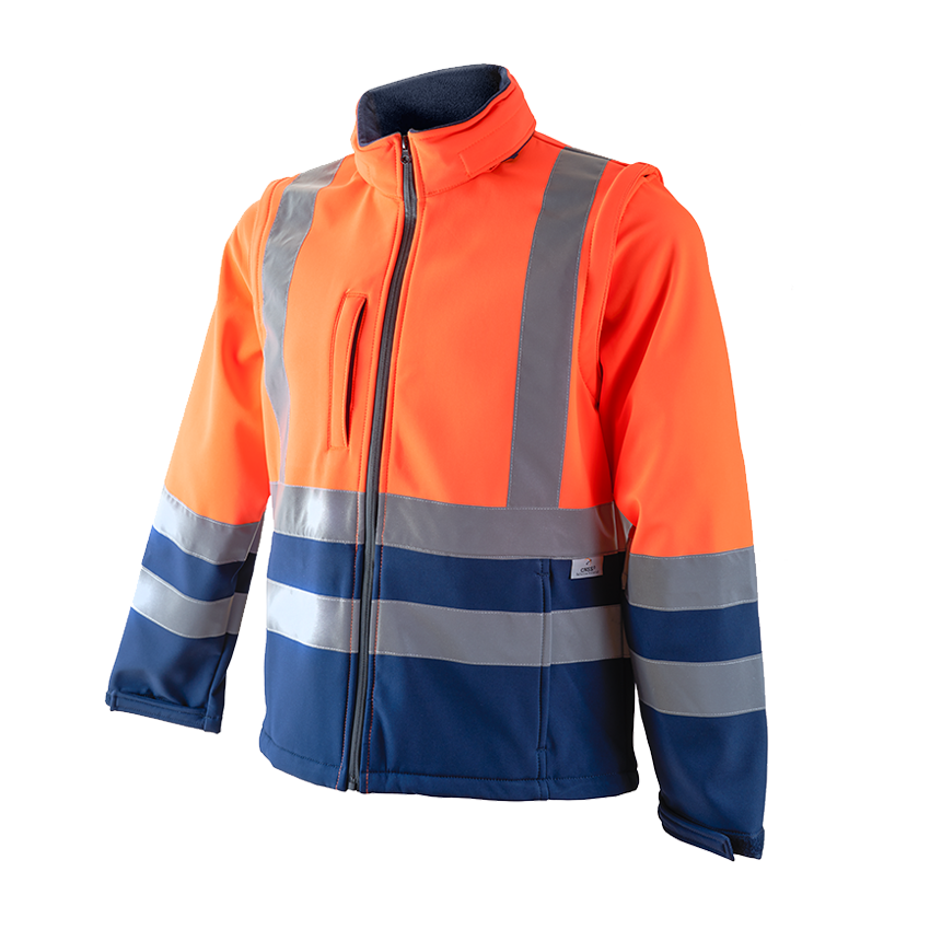 SOFTSHELL  DESMONTABLE ALTA VISIBILIDAD COMBINADA TRIPLE CAPA MOD 1210