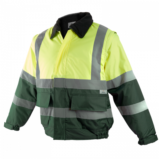 CAZADORA BOMBER COMBINADA ALTA VISIBILIDAD DESMONTABLE MOD 1093B