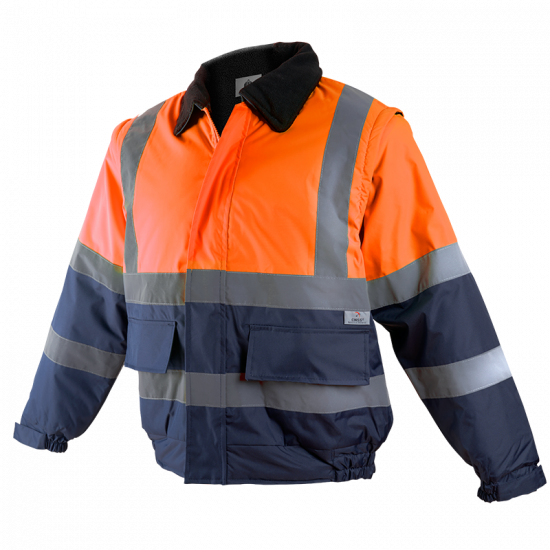 CAZADORA BOMBER COMBINADA ALTA VISIBILIDAD DESMONTABLE MOD 1093B 2