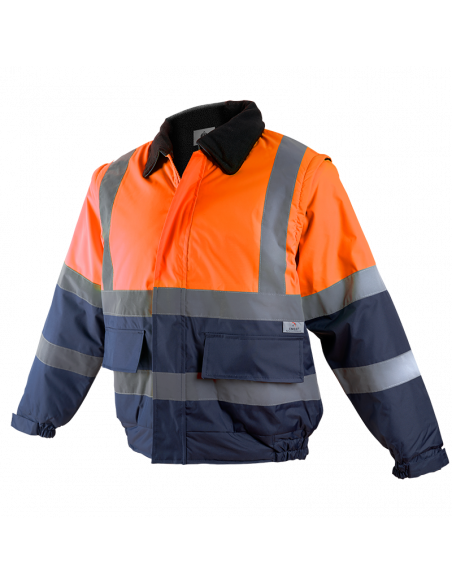 CAZADORA BOMBER COMBINADA ALTA VISIBILIDAD DESMONTABLE MOD 1093B