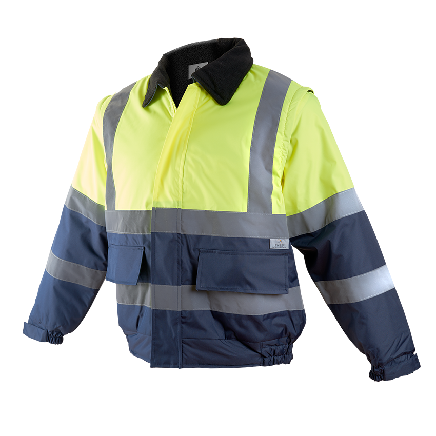 CAZADORA BOMBER COMBINADA ALTA VISIBILIDAD DESMONTABLE MOD 1093B