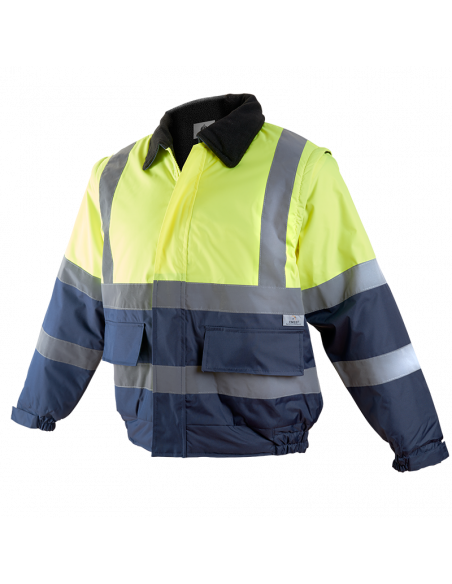 CAZADORA BOMBER COMBINADA ALTA VISIBILIDAD DESMONTABLE MOD 1093B