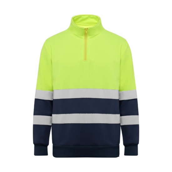 SUDADERA ROLY ALTA VISIBILIDAD MEDIA CREMALLERA BICOLOR MOD SPICA 2