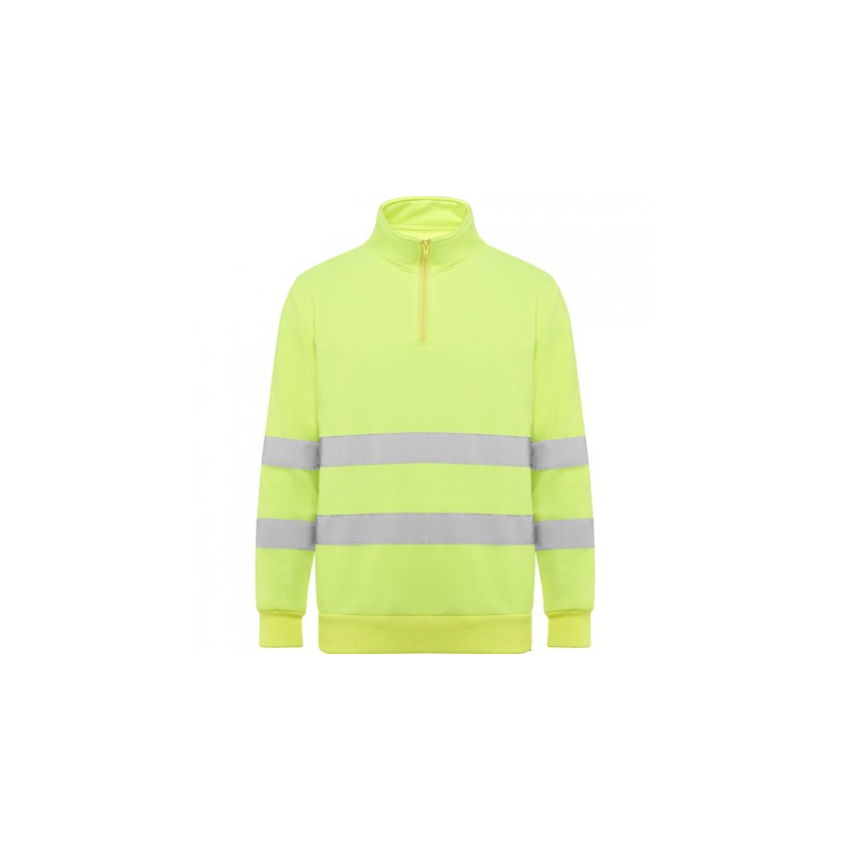 SUDADERA ROLY ALTA VISIBILIDAD MEDIA CREMALLERA BICOLOR MOD SPICA
