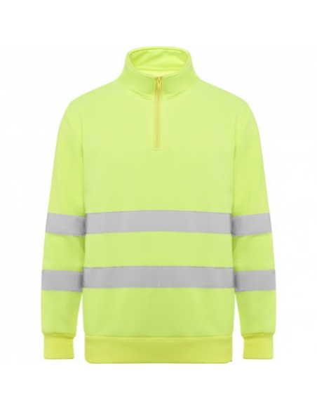 SUDADERA ROLY ALTA VISIBILIDAD MEDIA CREMALLERA BICOLOR MOD SPICA