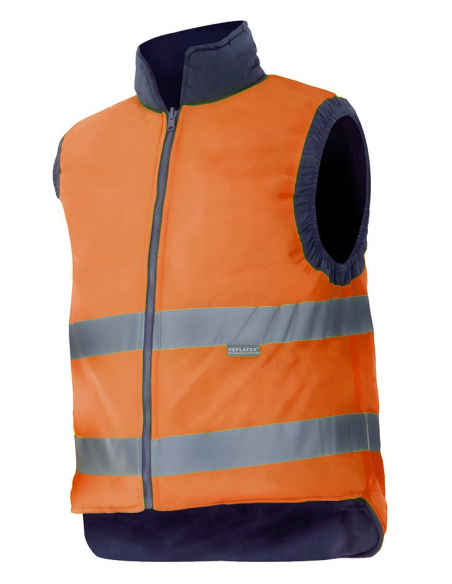 CHALECO ALTA VISIBILIDAD ACOLCHADO REVERSIBLE MOD 148