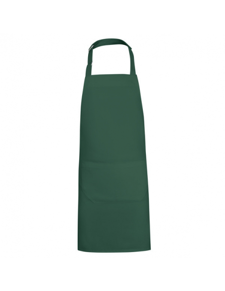 DELANTAL LARGO POLIÉSTER RECICLADO CON BOLSILLO MOD BOST