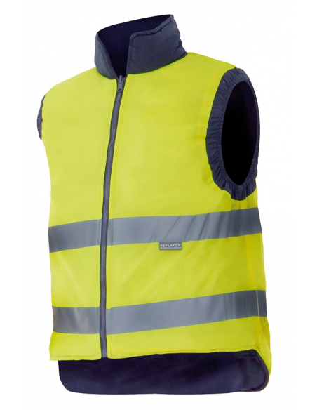 CHALECO ALTA VISIBILIDAD ACOLCHADO REVERSIBLE MOD 148