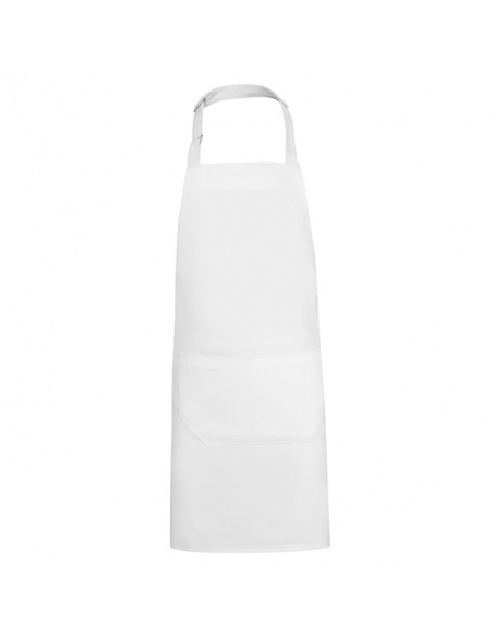 DELANTAL LARGO POLIÉSTER RECICLADO CON BOLSILLO MOD BOST