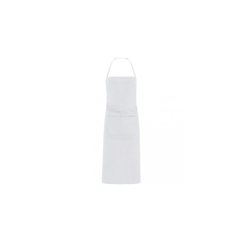 DELANTAL LARGO DE POPELÍN CON BOLSILLOS MOD DUCASSE