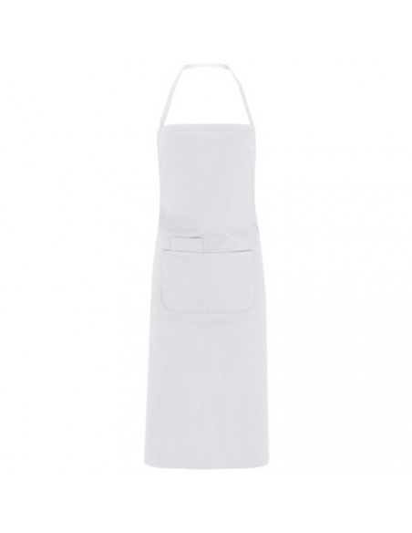 DELANTAL LARGO DE POPELÍN CON BOLSILLOS MOD DUCASSE