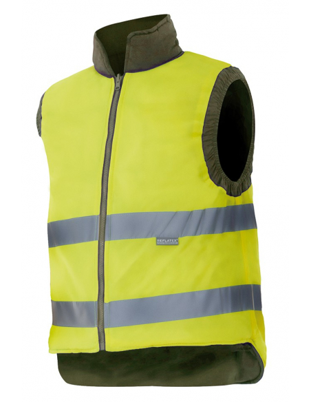 CHALECO ALTA VISIBILIDAD ACOLCHADO REVERSIBLE MOD 148