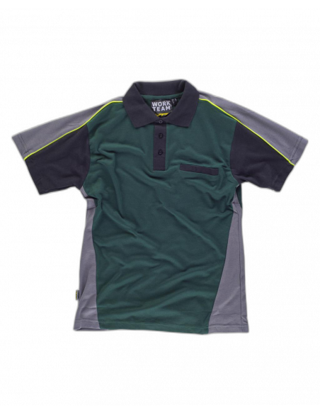 POLOPOLO WORKTEAM MANGA CORTA COMBINADO LINEAS REFLECTANTES MOD WF5855 