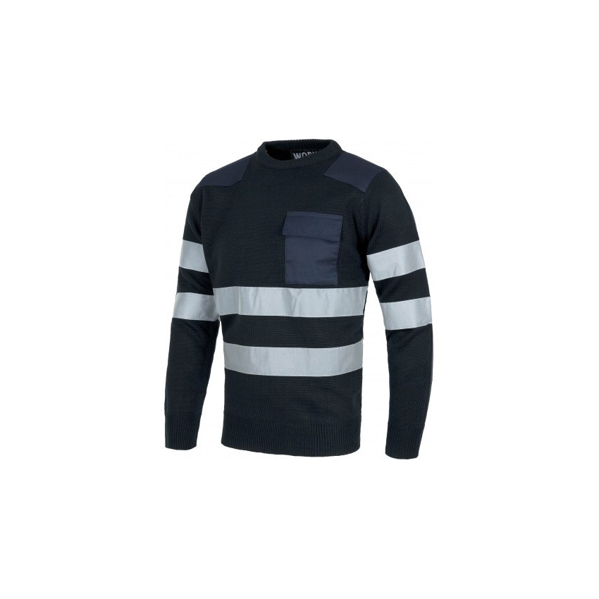 JERSEY WORKTEAM CUELLO REDONDO DOS CINTAS REFLECTANTES MOD S5507
