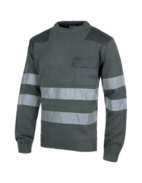 JERSEY WORKTEAM CUELLO REDONDO DOS CINTAS REFLECTANTES MOD S5507