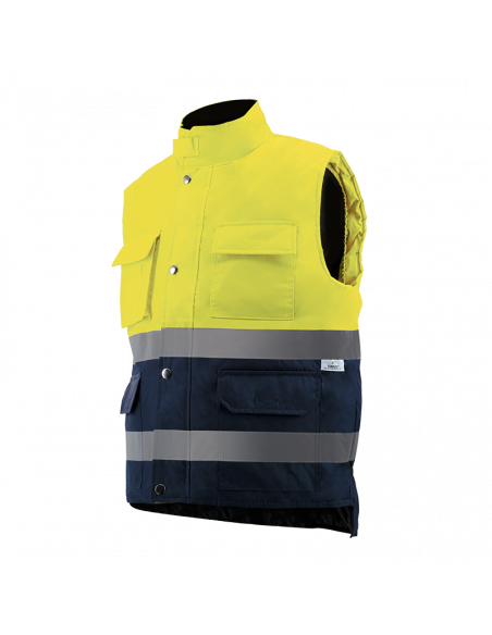 CHALECO CHINTEX ACOLCHADO MULTIBOLSILLOS ALTA VISIBILIDAD MOD 1097