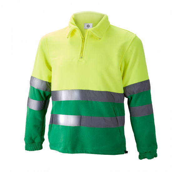CHAQUETA CHINTEX POLAR ALTA VISIBILIDAD MEDIA CREMALLERA MOD 1091 2