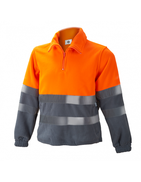 CHAQUETA CHINTEX POLAR ALTA VISIBILIDAD MEDIA CREMALLERA MOD 1091