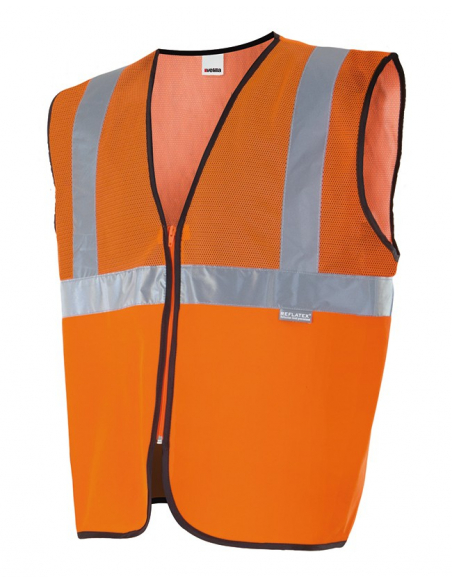 CHALECO ALTA VISIBILIDAD CON TEJIDO DE REJILLA MOD 146