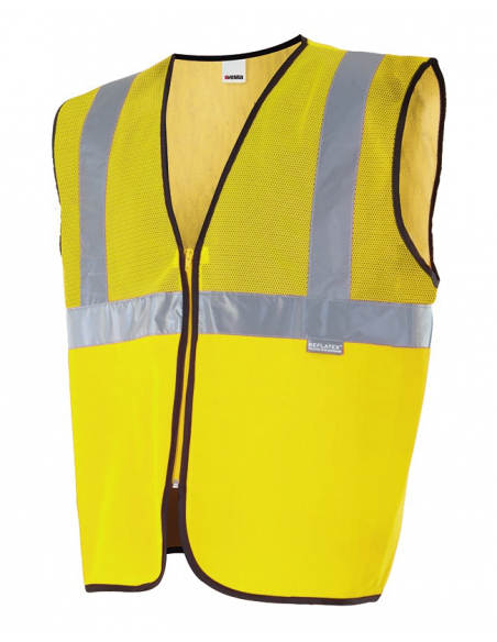 CHALECO ALTA VISIBILIDAD CON TEJIDO DE REJILLA MOD 146