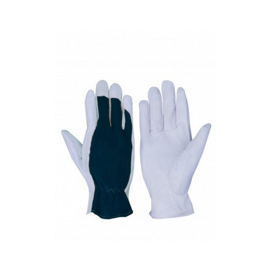 GUANTES DE PIEL FLOR Y DORSO DE ALGODÓN  2