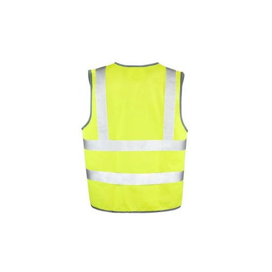 CHALECO ALTA VISIBILIDAD DE SEGURIDAD CON TRES BANDAS MOD 81333 2