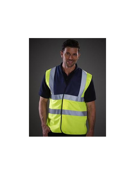 CHALECO ALTA VISIBILIDAD DE SEGURIDAD VARIOS COLORES MOD 43377