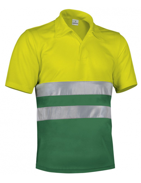 POLO ALTA VISIBILIDAD BICOLOR MANGA CORTA MOD BUILD