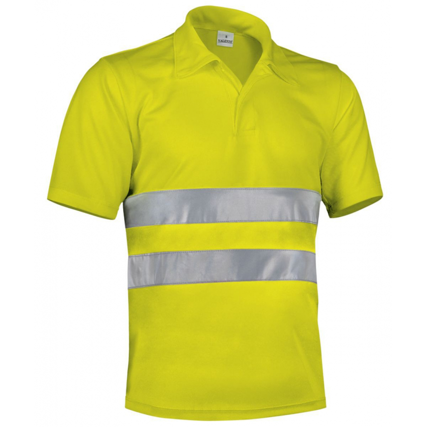 POLO ALTA VISIBILIDAD BICOLOR MANGA CORTA MOD BUILD