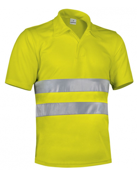POLO ALTA VISIBILIDAD BICOLOR MANGA CORTA MOD BUILD