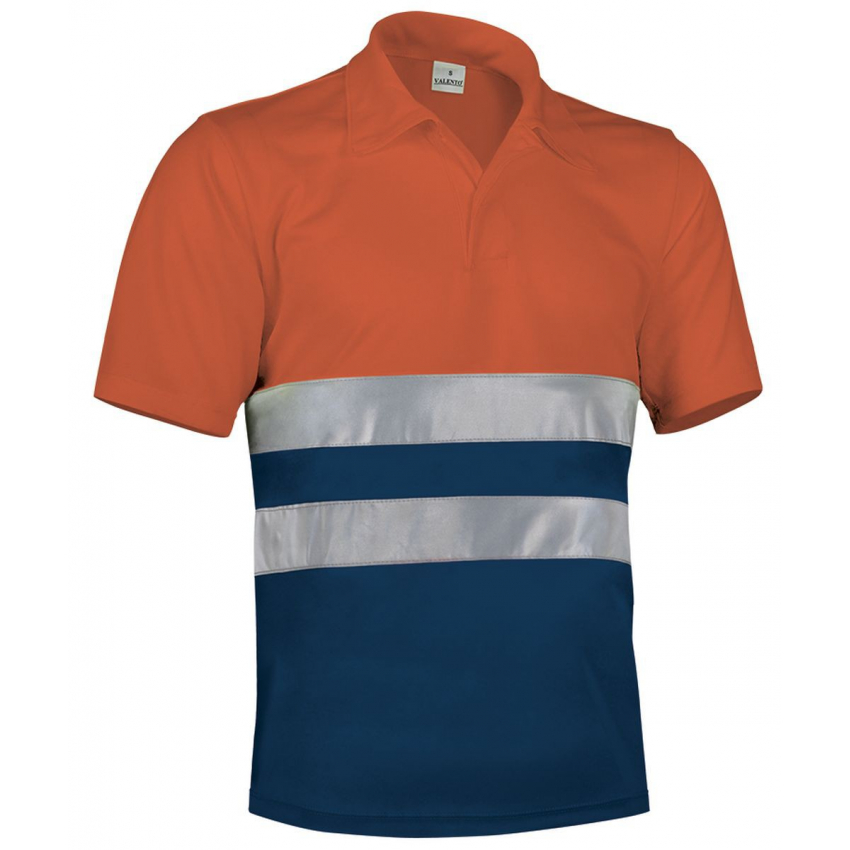 POLO ALTA VISIBILIDAD BICOLOR MANGA CORTA MOD BUILD